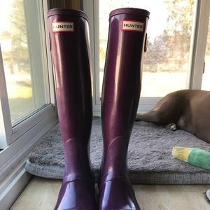 Purple Hunter boots!